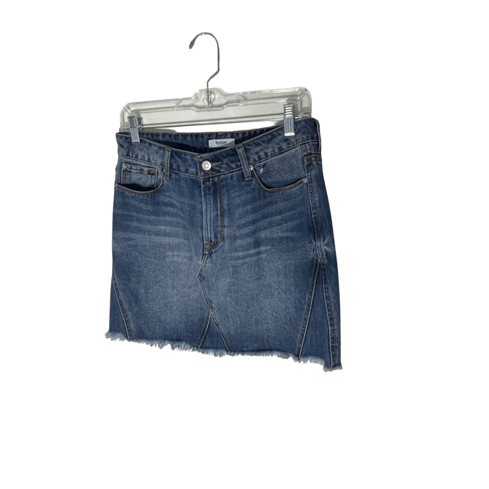 Kensie Jean Women's A-Line Pencil Skirt Medium Wash Sz 4 Denim Y2K Bratz Barbie